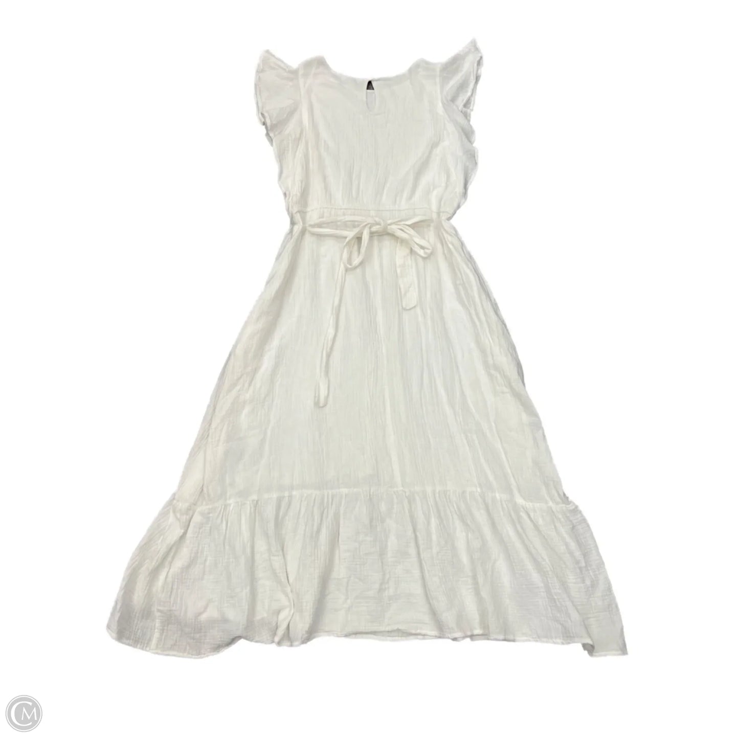 Dress Casual Maxi By Chelsea 28 In White, Size: 2x