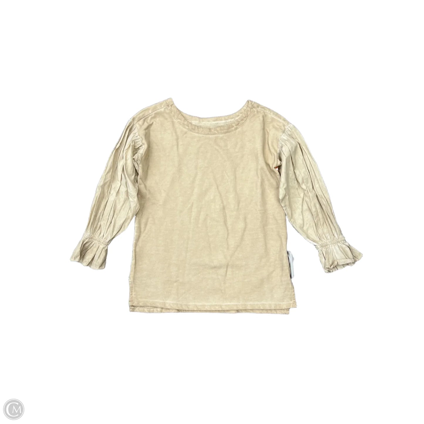 Top Long Sleeve By Pilcro In Tan, Size: Xs