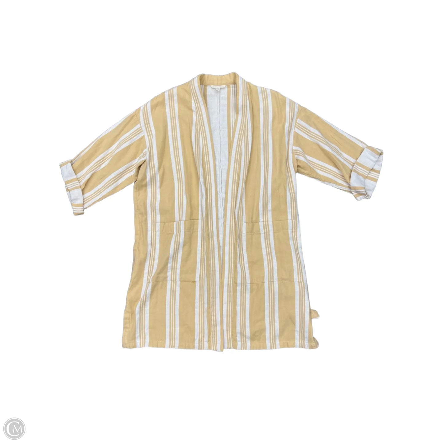 Blazer Designer By Eileen Fisher In Yellow, Size: Lp