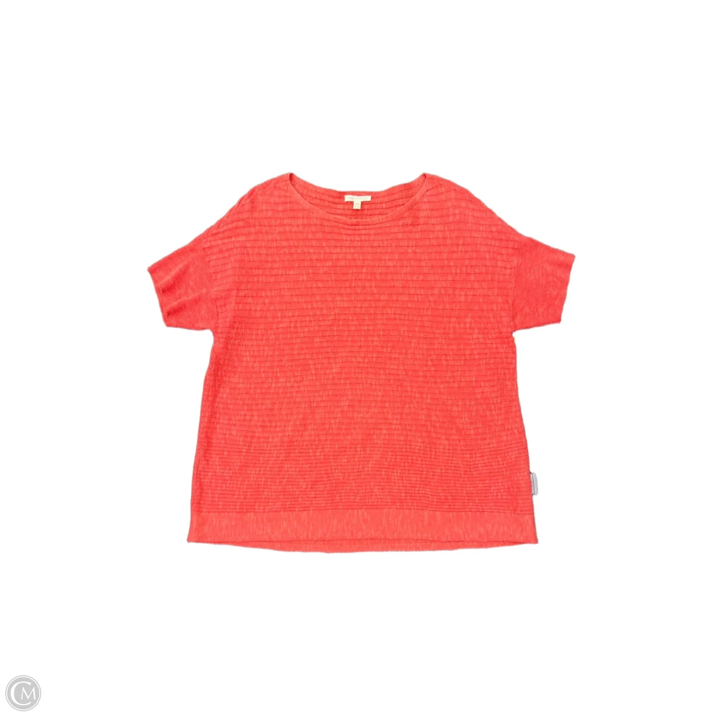 Top Short Sleeve By Eileen Fisher In Orange, Size: M