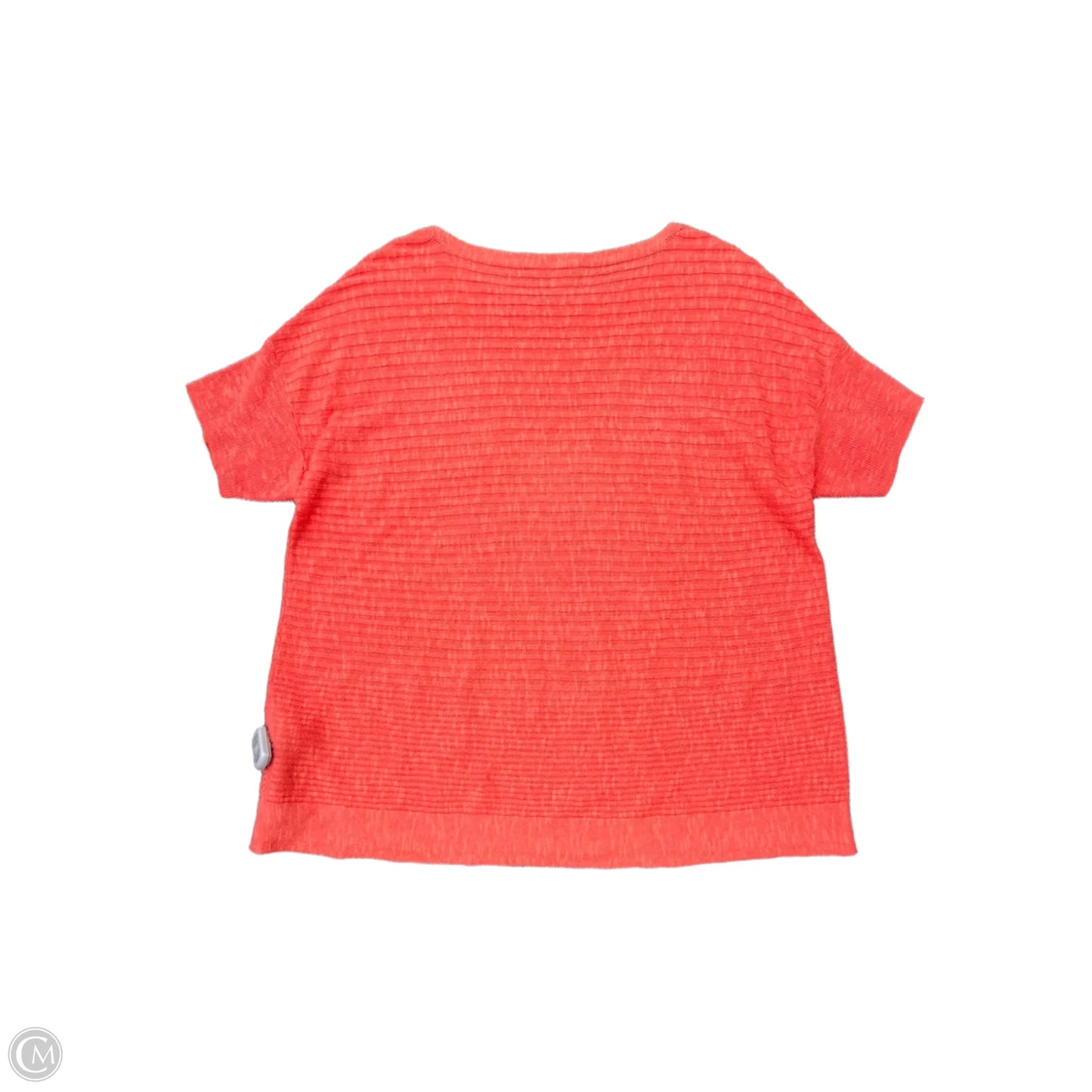 Top Short Sleeve By Eileen Fisher In Orange, Size: M