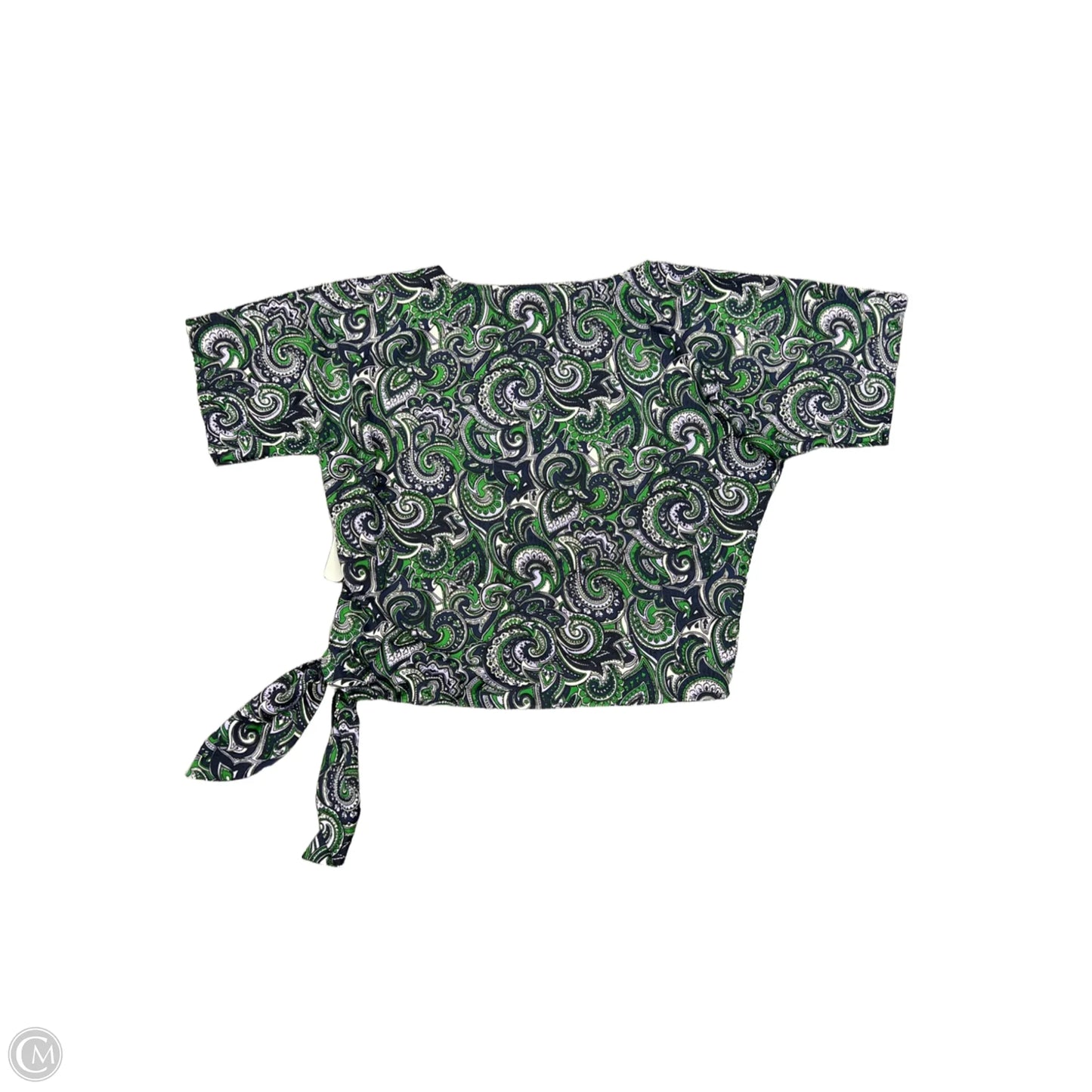 Top Short Sleeve By Michael By Michael Kors In Paisley Print, Size: Xs