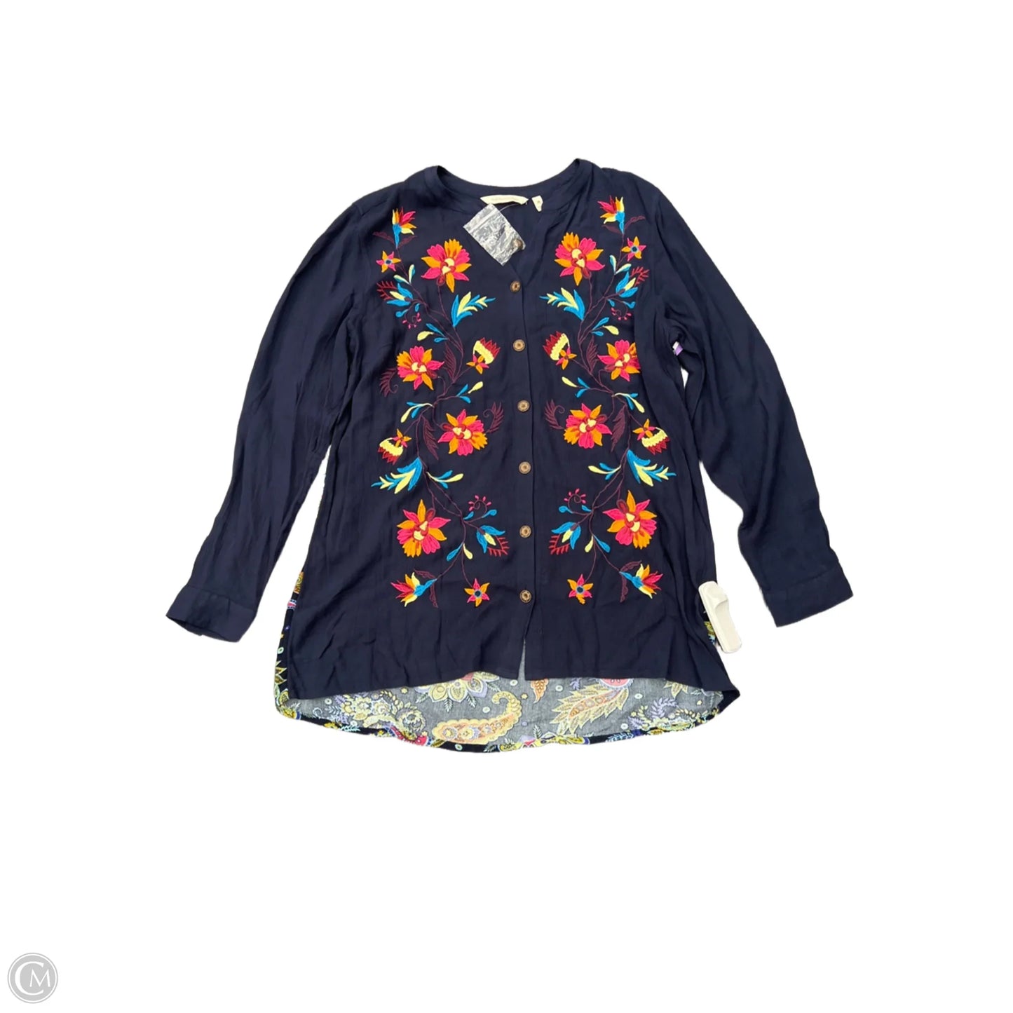 Top Long Sleeve By Soft Surroundings In Blue, Size: M