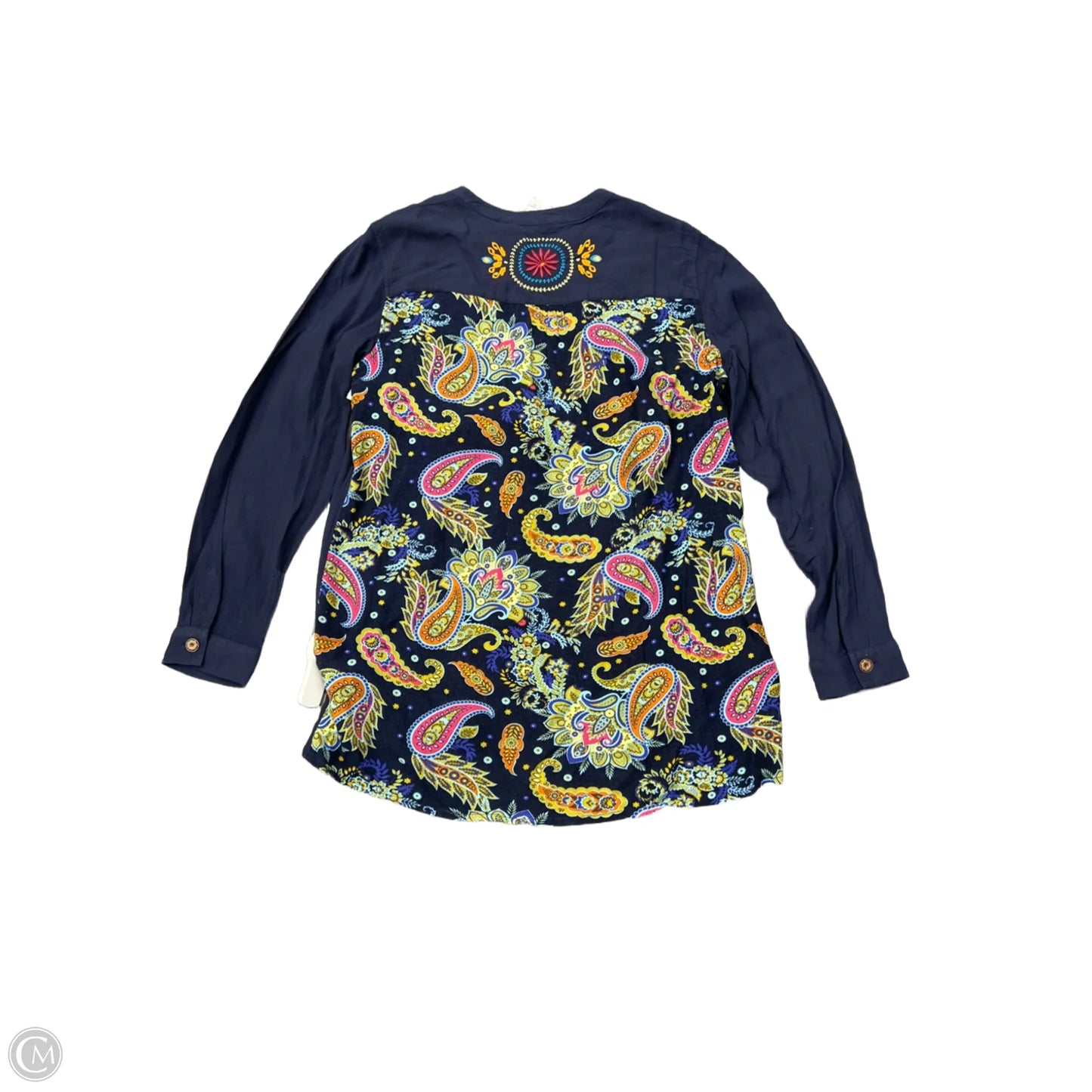 Top Long Sleeve By Soft Surroundings In Blue, Size: M