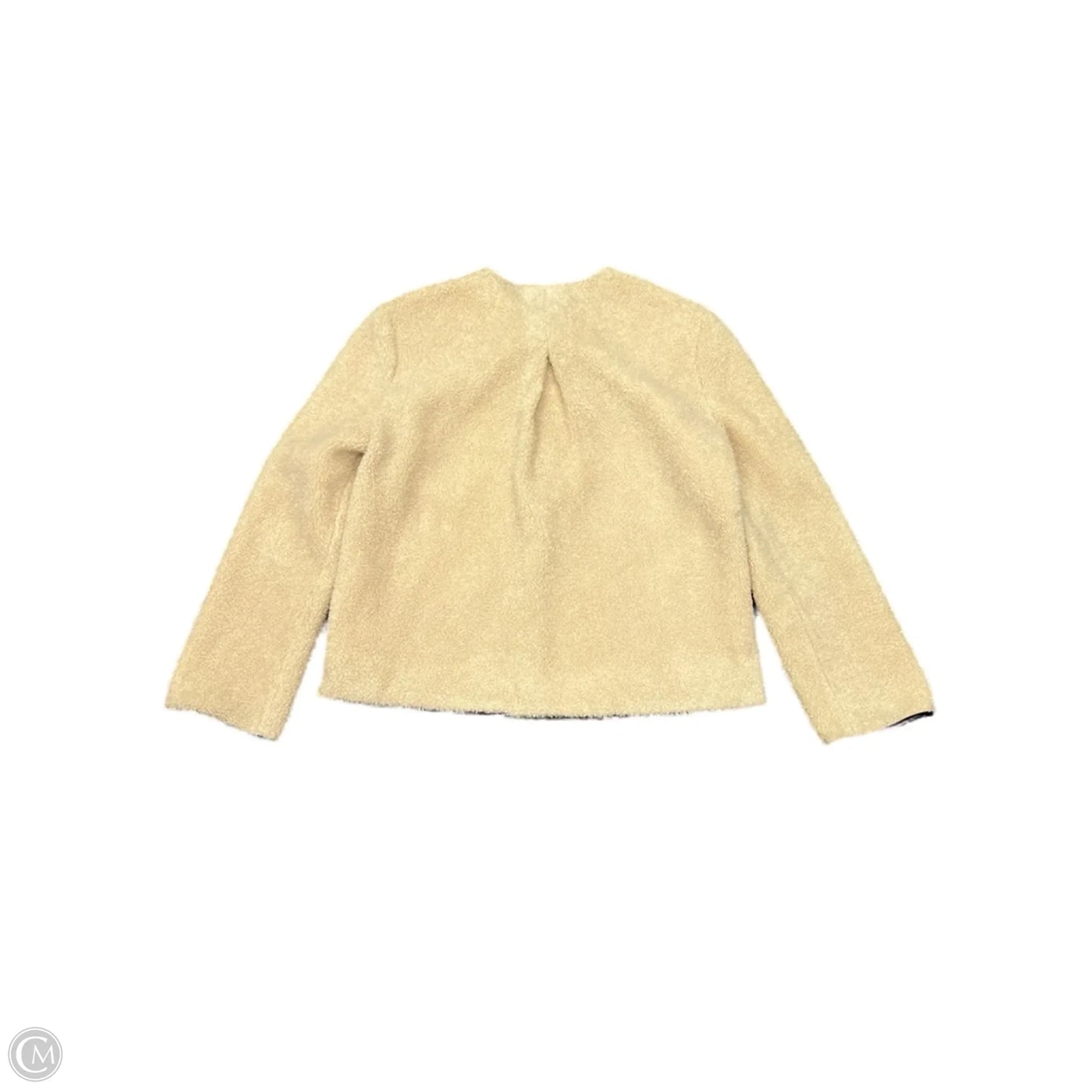 Jacket Faux Fur & Sherpa By Draper James In Beige, Size: S