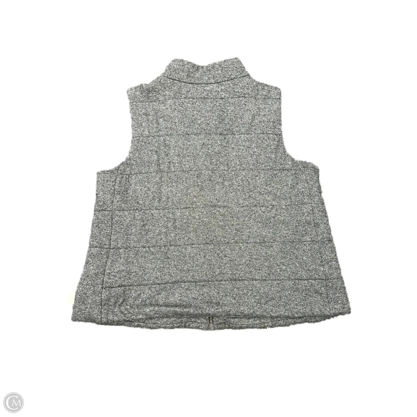 Vest Designer By Eileen Fisher In Grey, Size: M