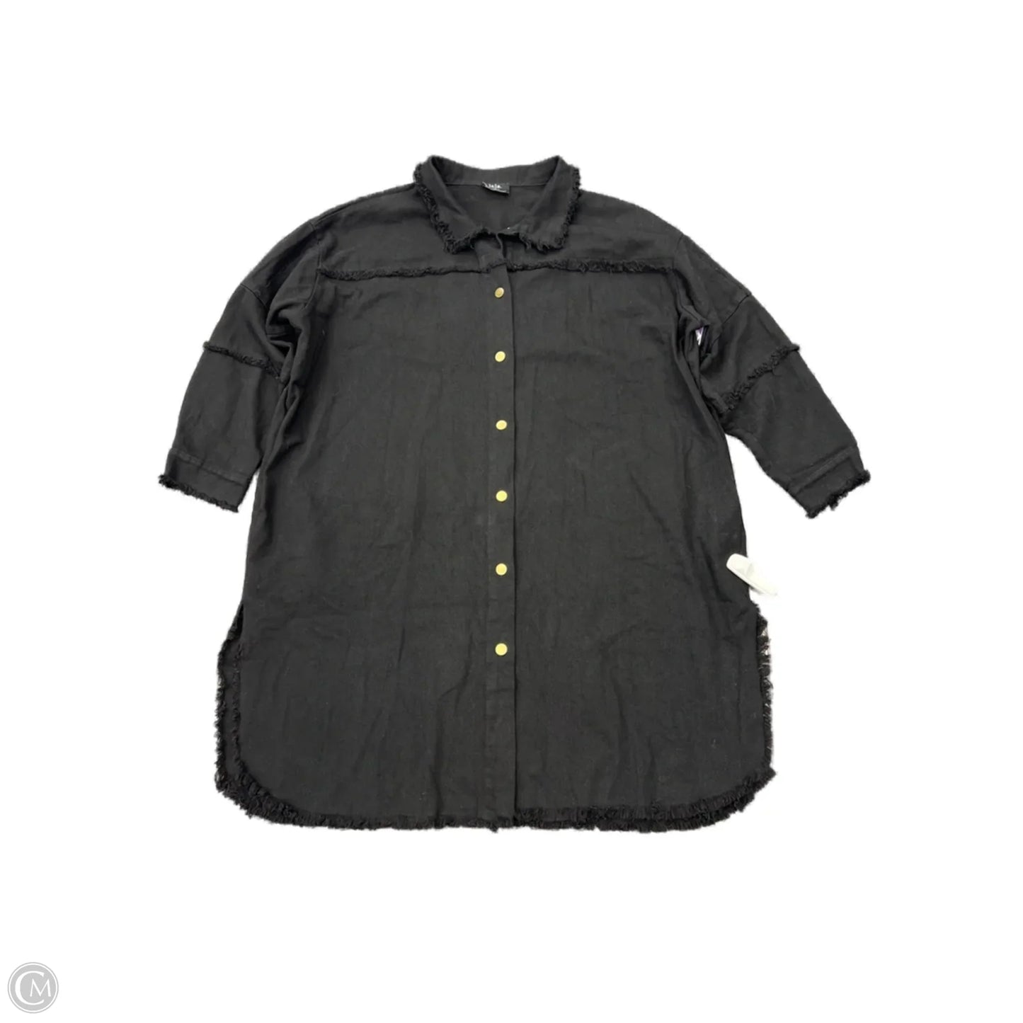 Jacket Denim By Cma In Black, Size: L