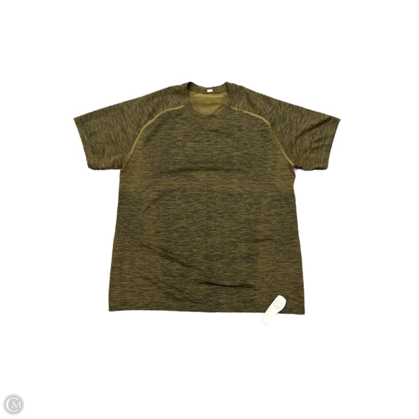 Athletic Top Short Sleeve By Lululemon In Green, Size: L
