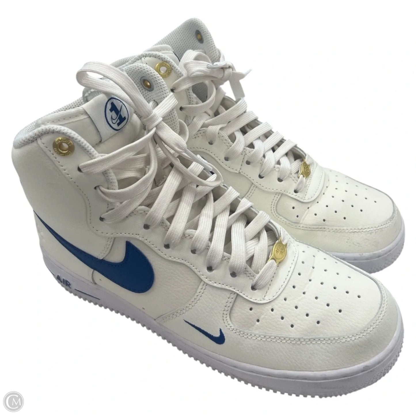Shoes Sneakers By Nike In Blue & White, Size: 9.5