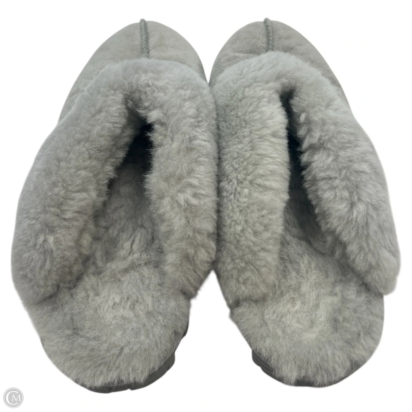 Slippers Designer By Ugg In Grey, Size: 8
