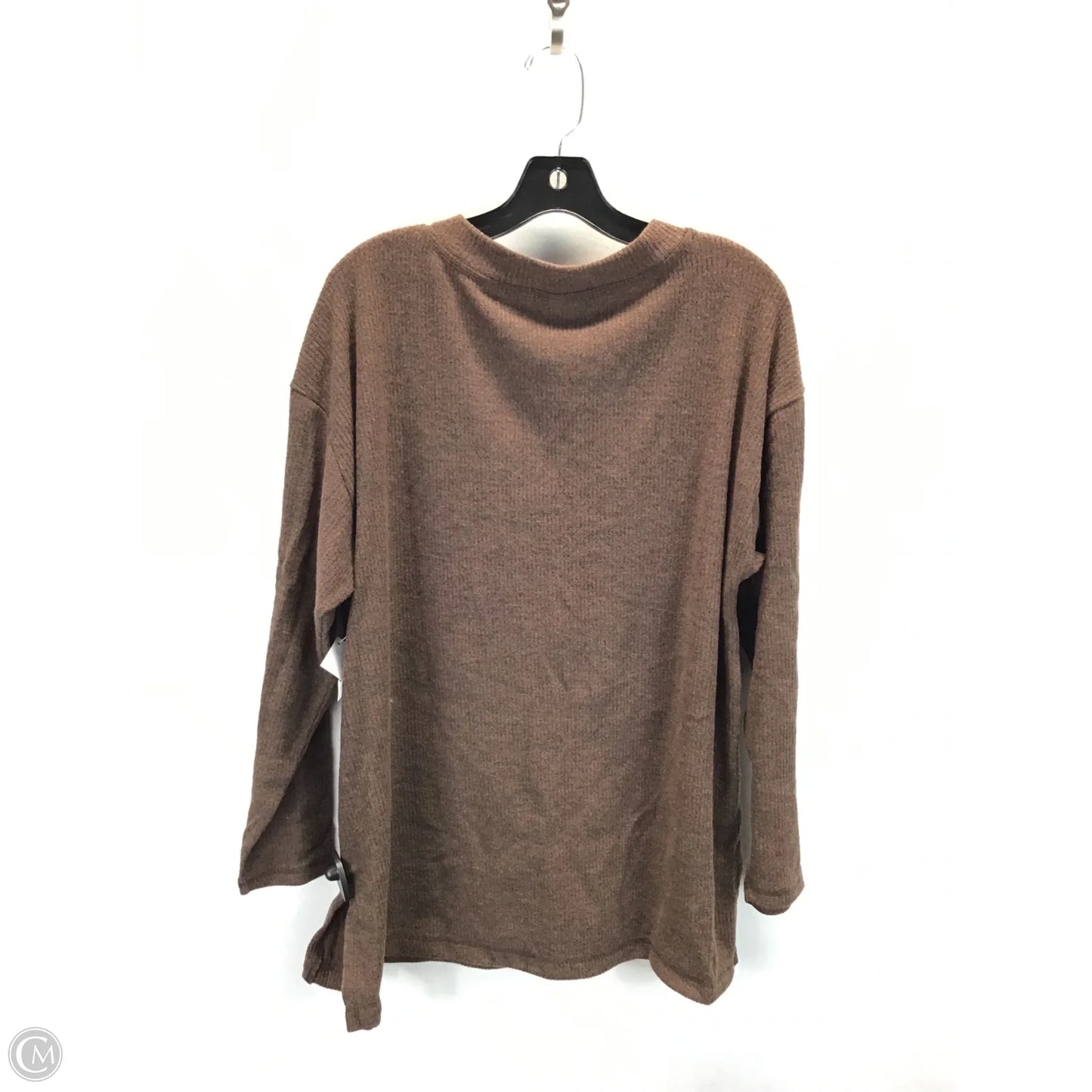 Top Long Sleeve By Old Navy In Brown, Size: L