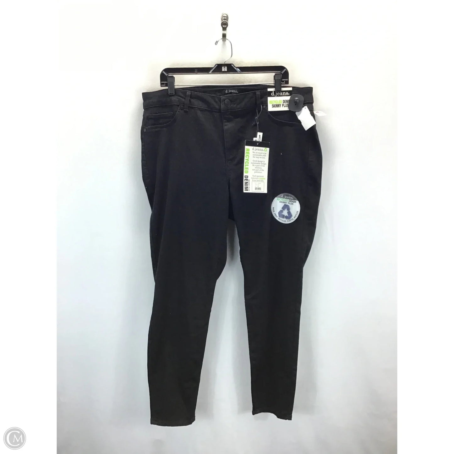 Jeans Skinny By D Jeans In Black, Size: 20