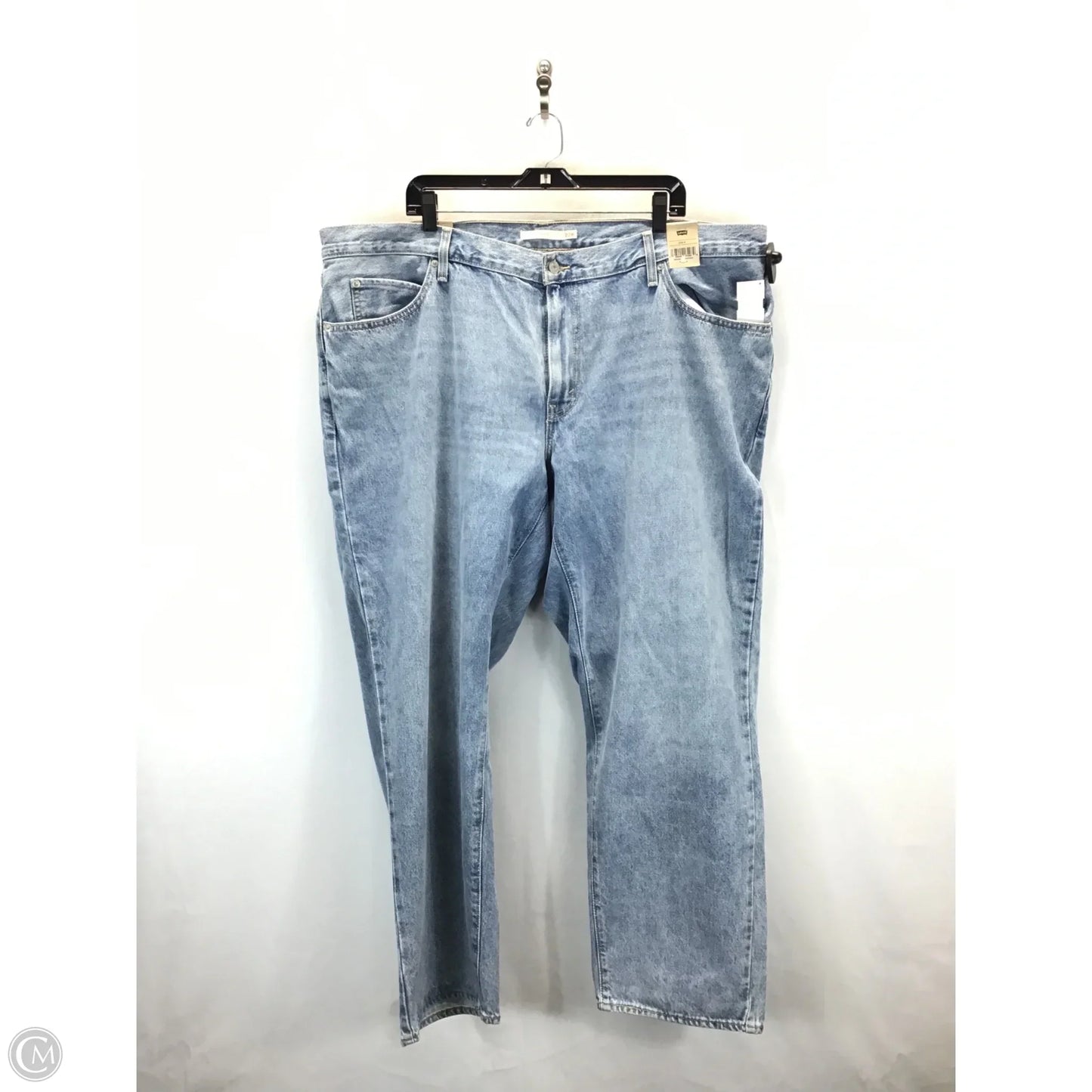 Jeans Straight By Levis In Blue Denim, Size: 22