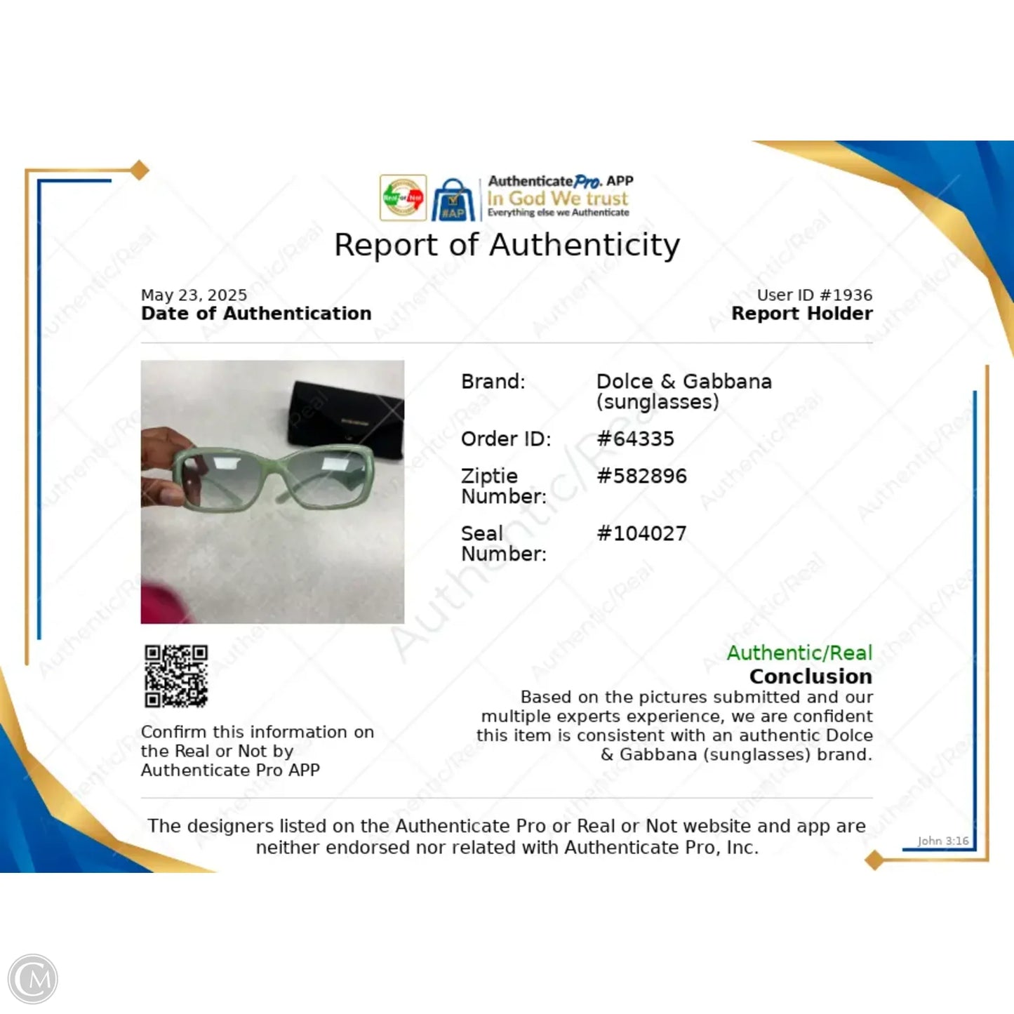 Sunglasses Luxury Designer By Dolce And Gabbana