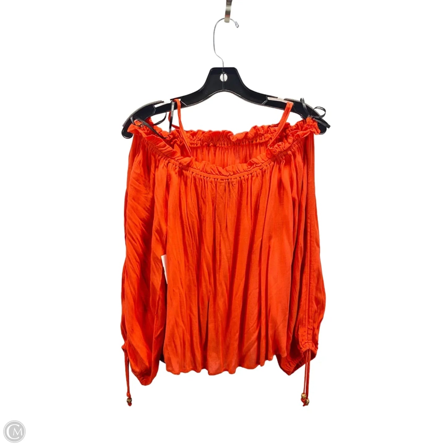 Top 3/4 Sleeve By Forever 21 In Orange, Size: S