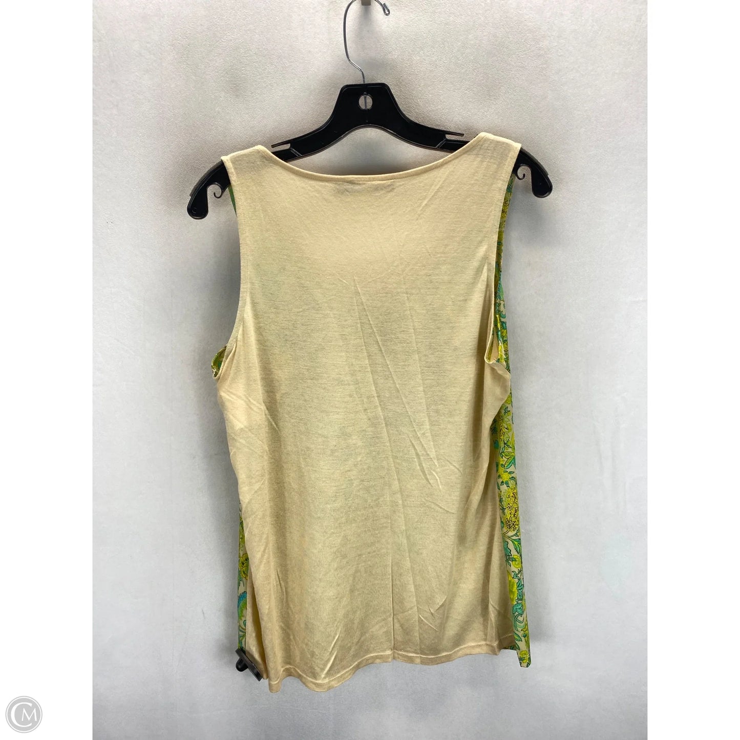 Top Short Sleeve By Clothes Mentor In Green & Tan, Size: L