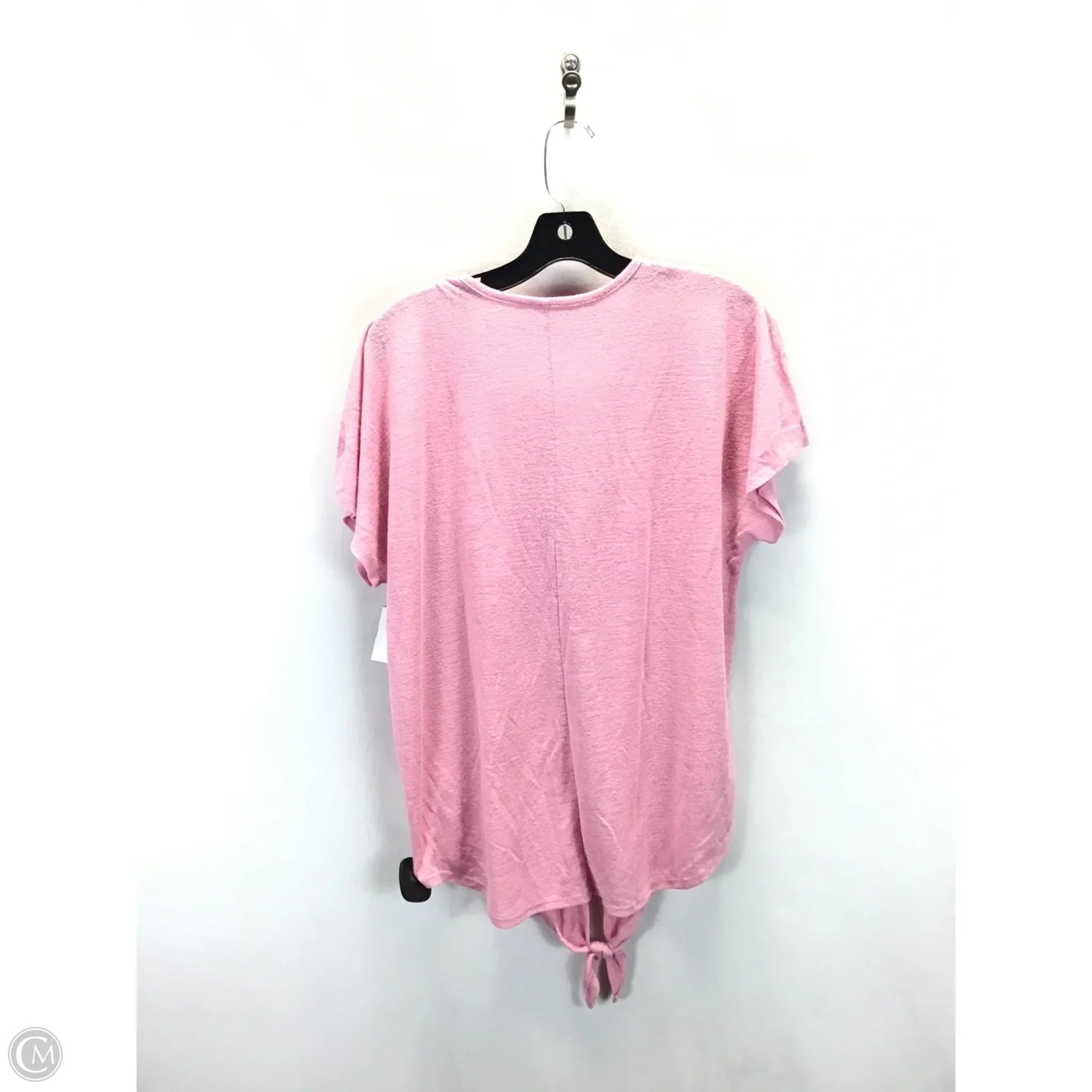 Top Short Sleeve Basic By Loft In Pink, Size: M