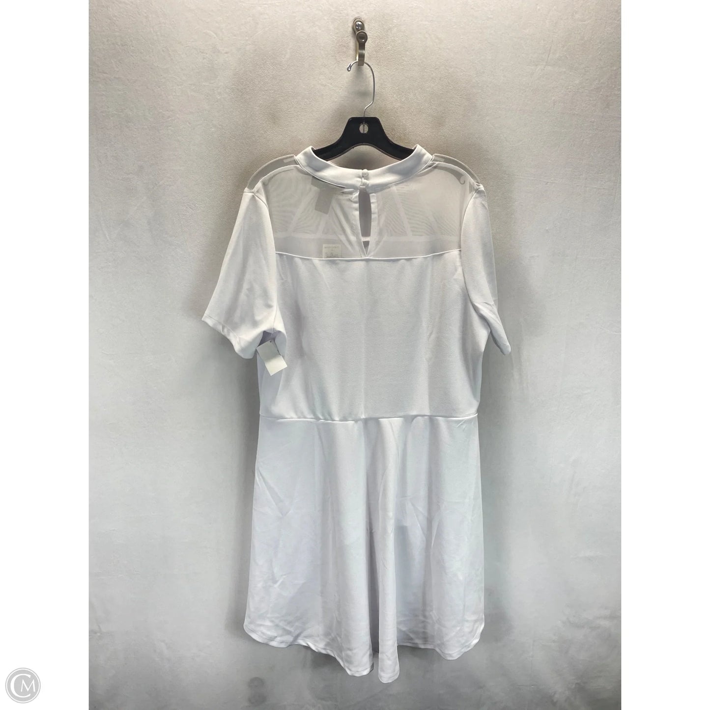 Tunic Short Sleeve By Ashley Stewart In White, Size: 1x
