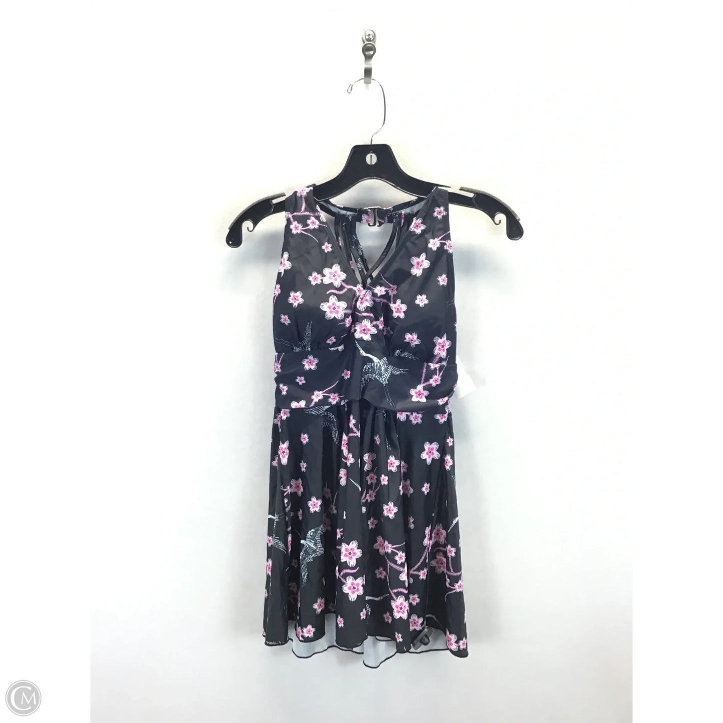 Swimsuit 2pc By Clothes Mentor In Black & Pink, Size: M