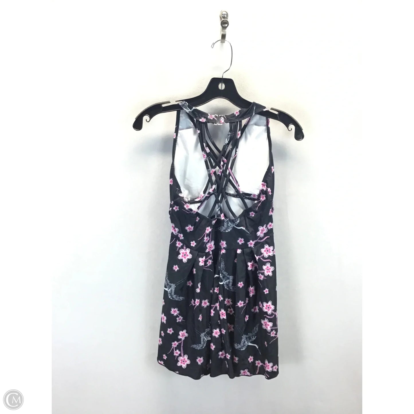 Swimsuit 2pc By Clothes Mentor In Black & Pink, Size: M