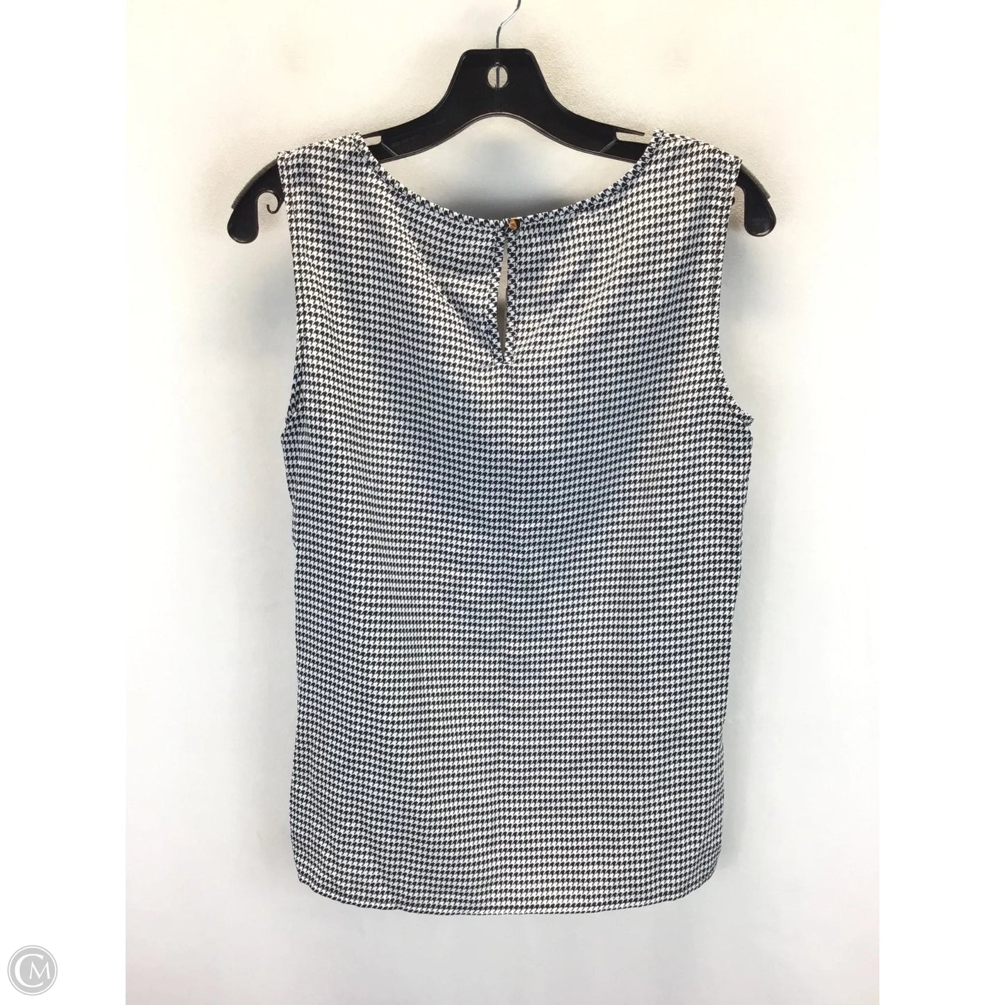 Top Sleeveless By Jones New York In Black & White, Size: S