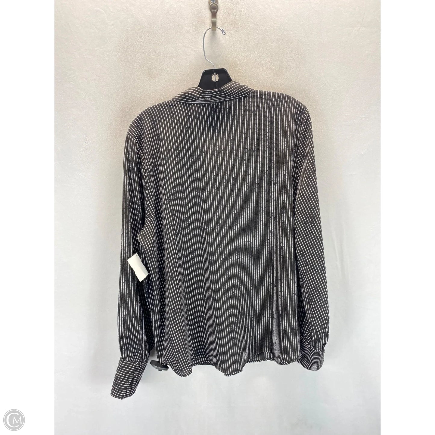 Top Long Sleeve By Adrianna Papell In Striped Pattern, Size: Xl