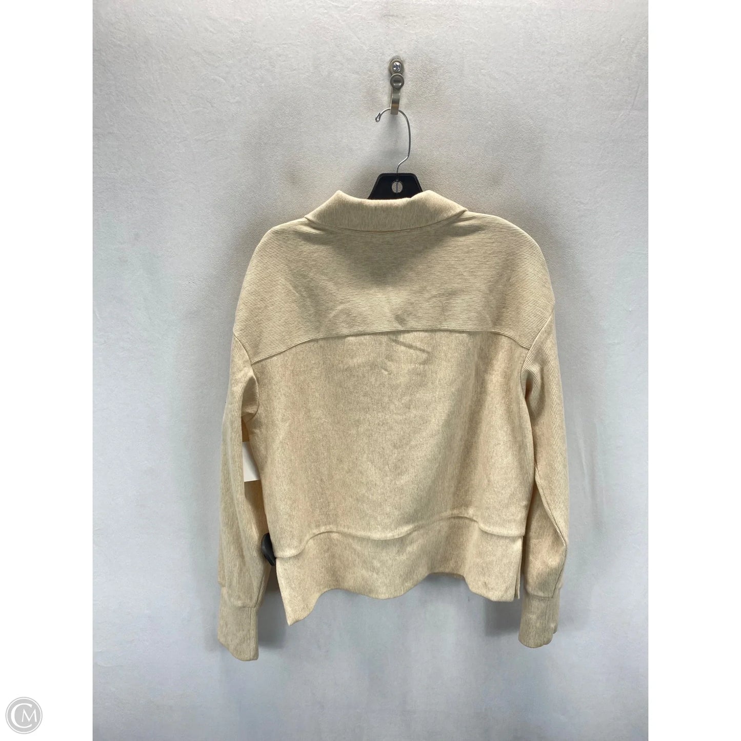 Sweatshirt Crewneck By Te Verde In Beige, Size: S