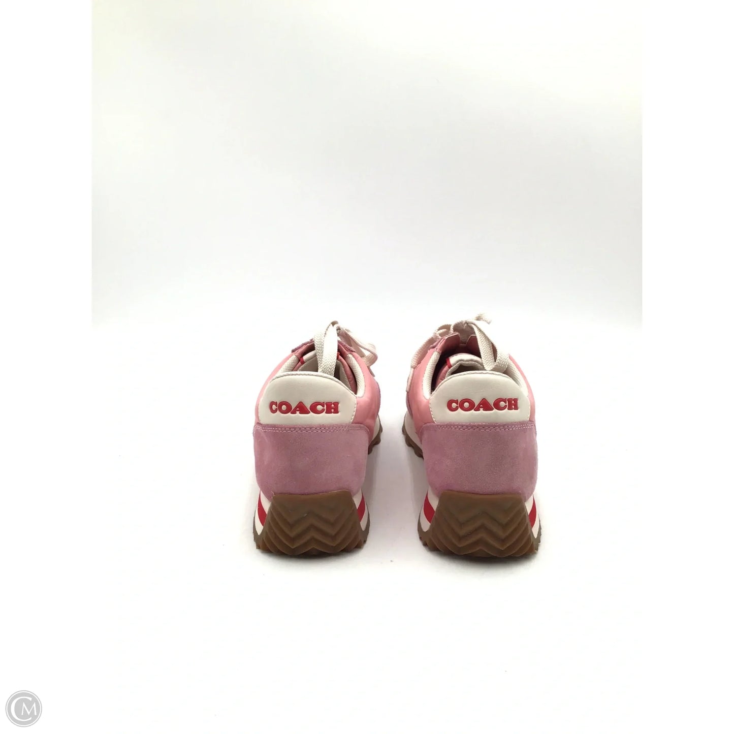 Shoes Designer By Coach In Pink & Red, Size: 9.5