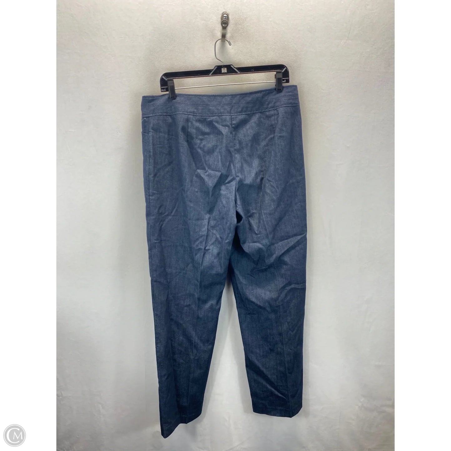 Pants Dress By Requirements In Blue Denim, Size: 14