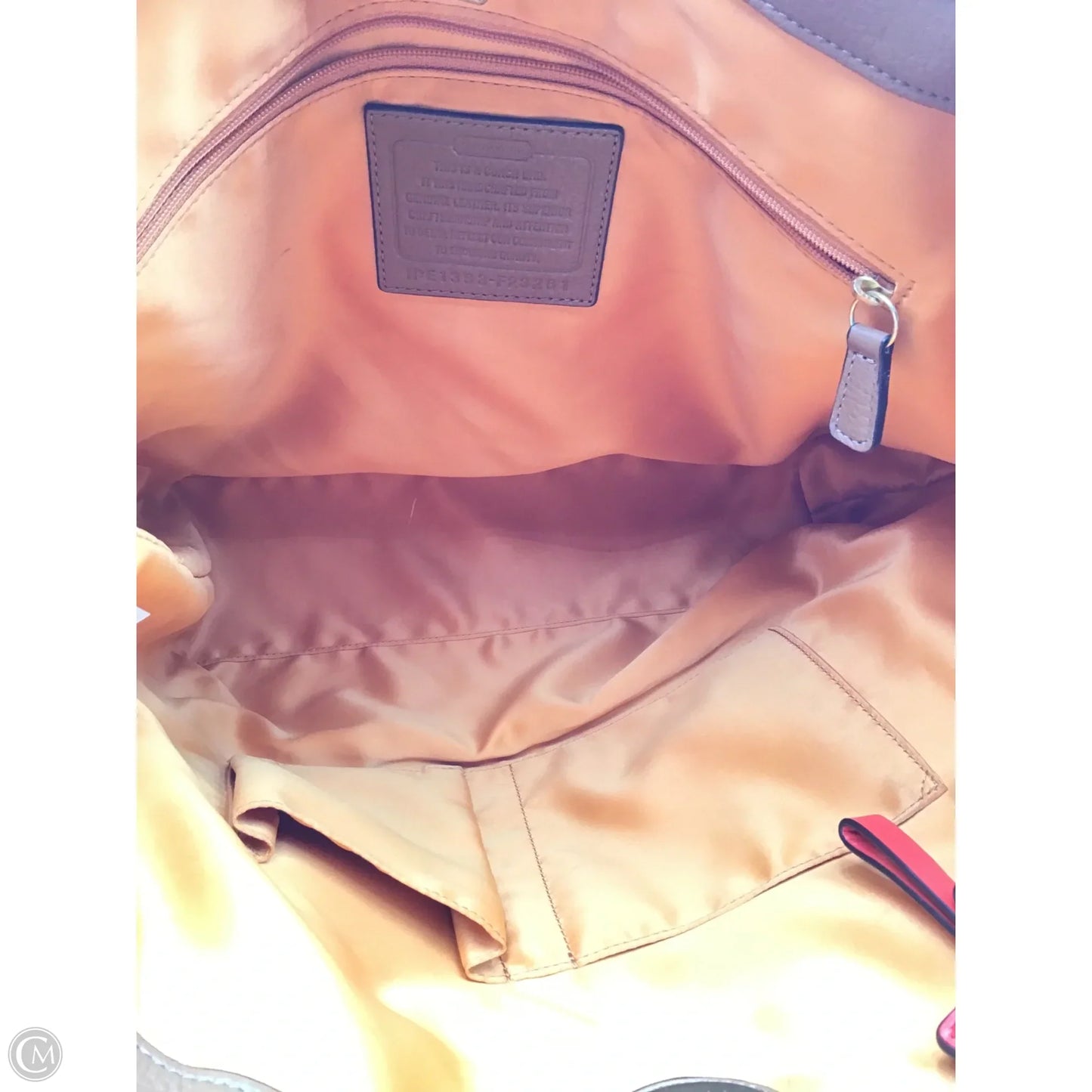 Handbag Designer By Coach, Size: Large