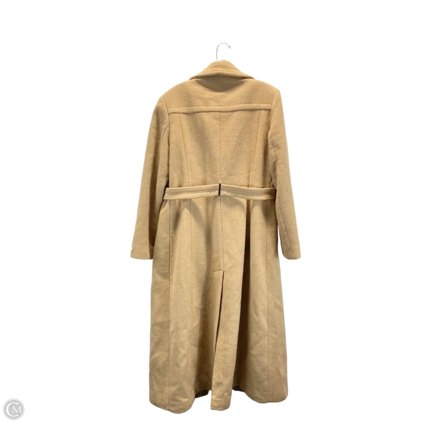 Coat Trench Coat By Calvin Klein In Tan, Size: 12