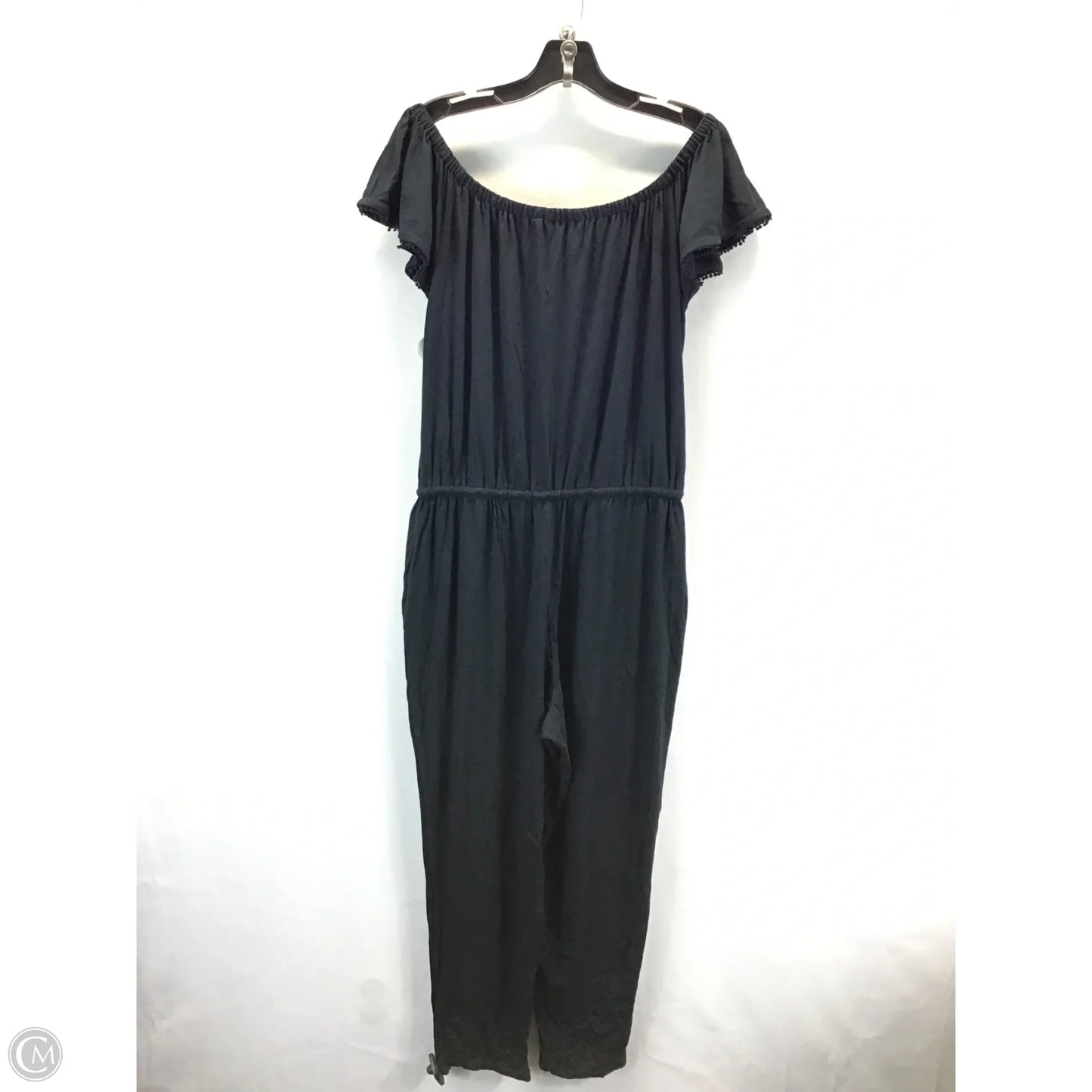 Jumpsuit By Lauren By Ralph Lauren In Black, Size: L