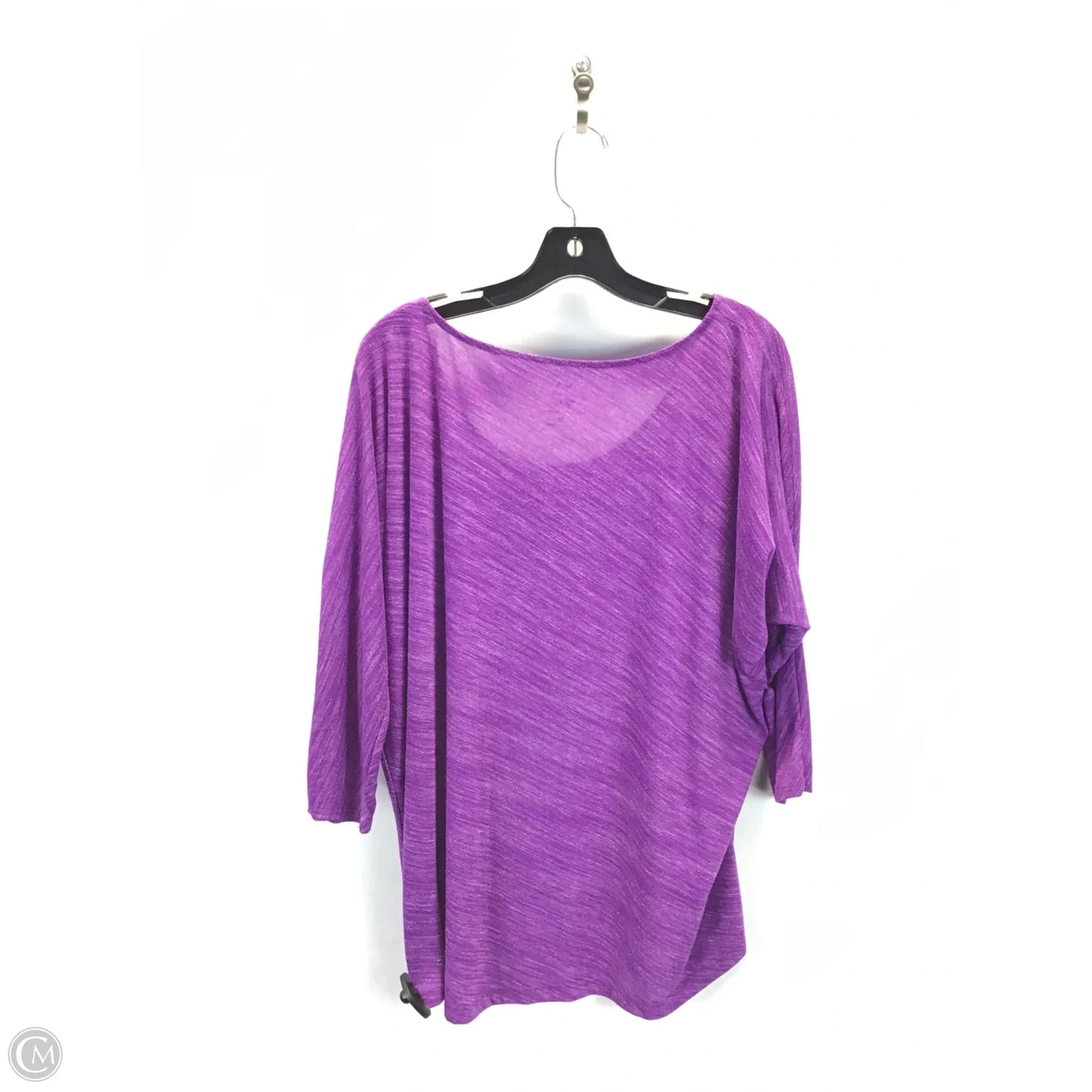 Top 3/4 Sleeve By New York And Co In Purple, Size: Xl