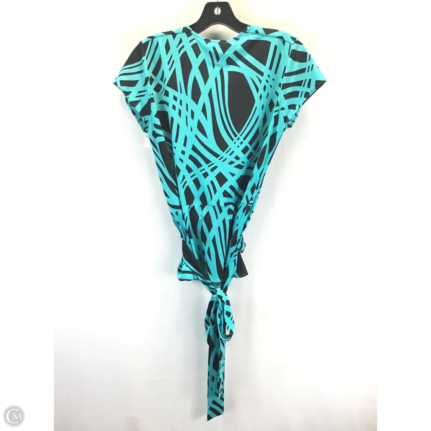 Top Short Sleeve By Clothes Mentor In Black & Green, Size: S