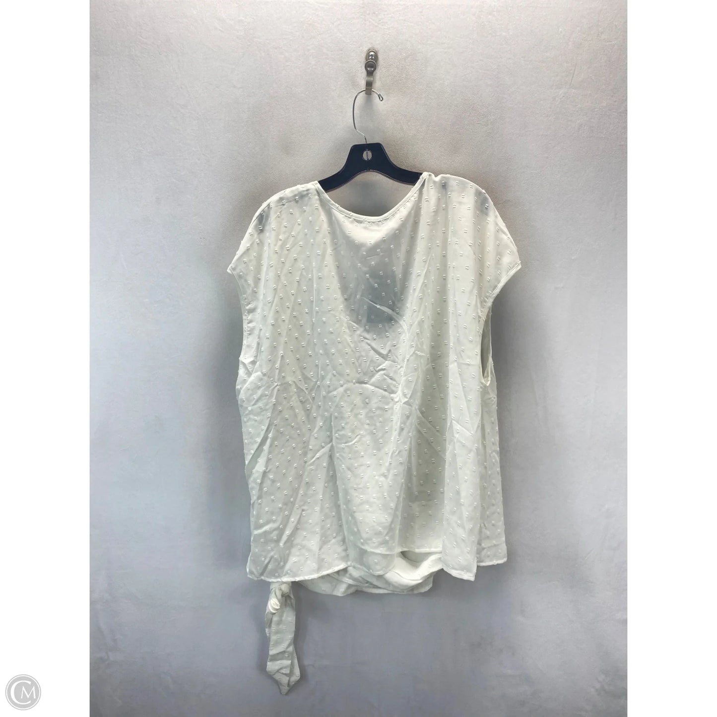 Top Sleeveless By Shein In White, Size: 24