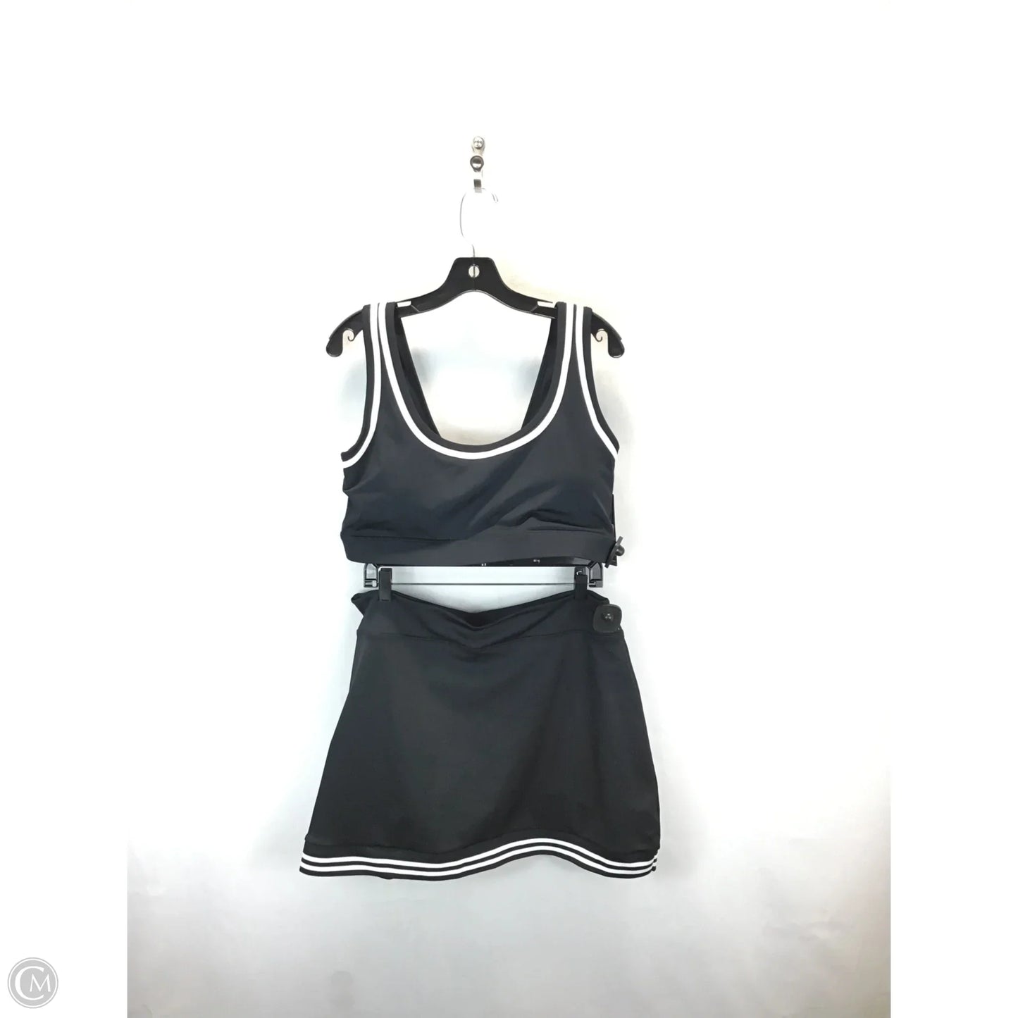 Athletic Shorts 2pc By Clothes Mentor In Black & White, Size: 1x