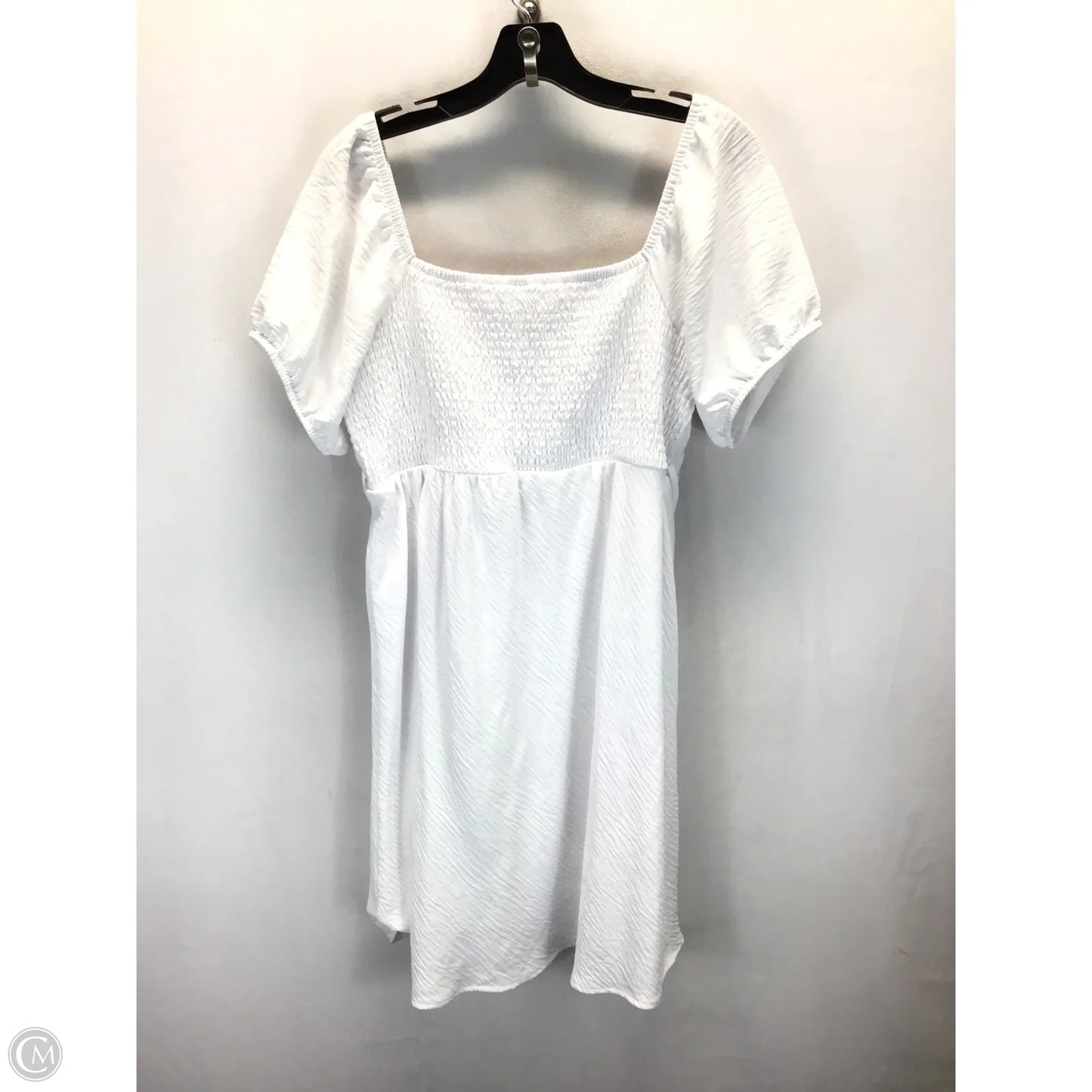 Dress Casual Midi By No Boundaries In White, Size: Xxl