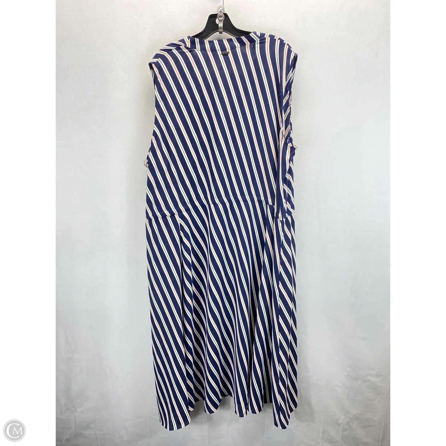 Dress Casual Midi By Anne Klein In Striped Pattern, Size: 3x