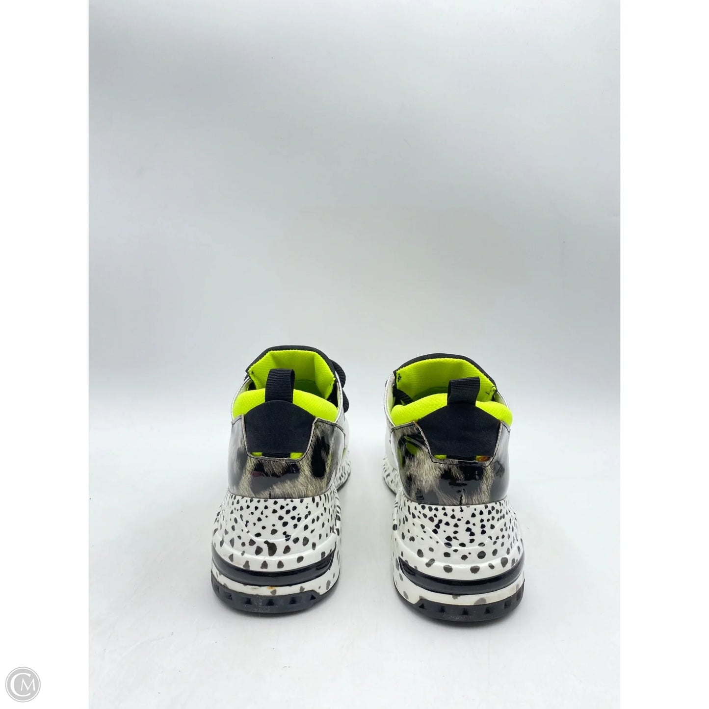 Shoes Athletic By Steve Madden In Black & Green, Size: 8