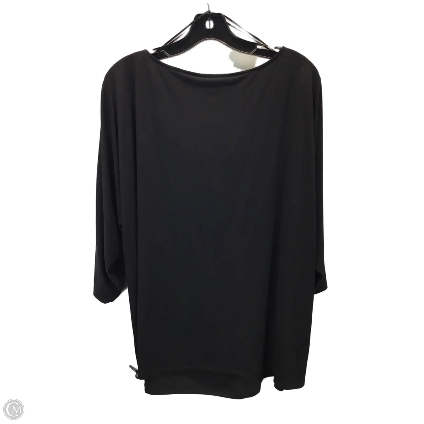 Top Long Sleeve Designer By Michael Kors In Black, Size: 3x