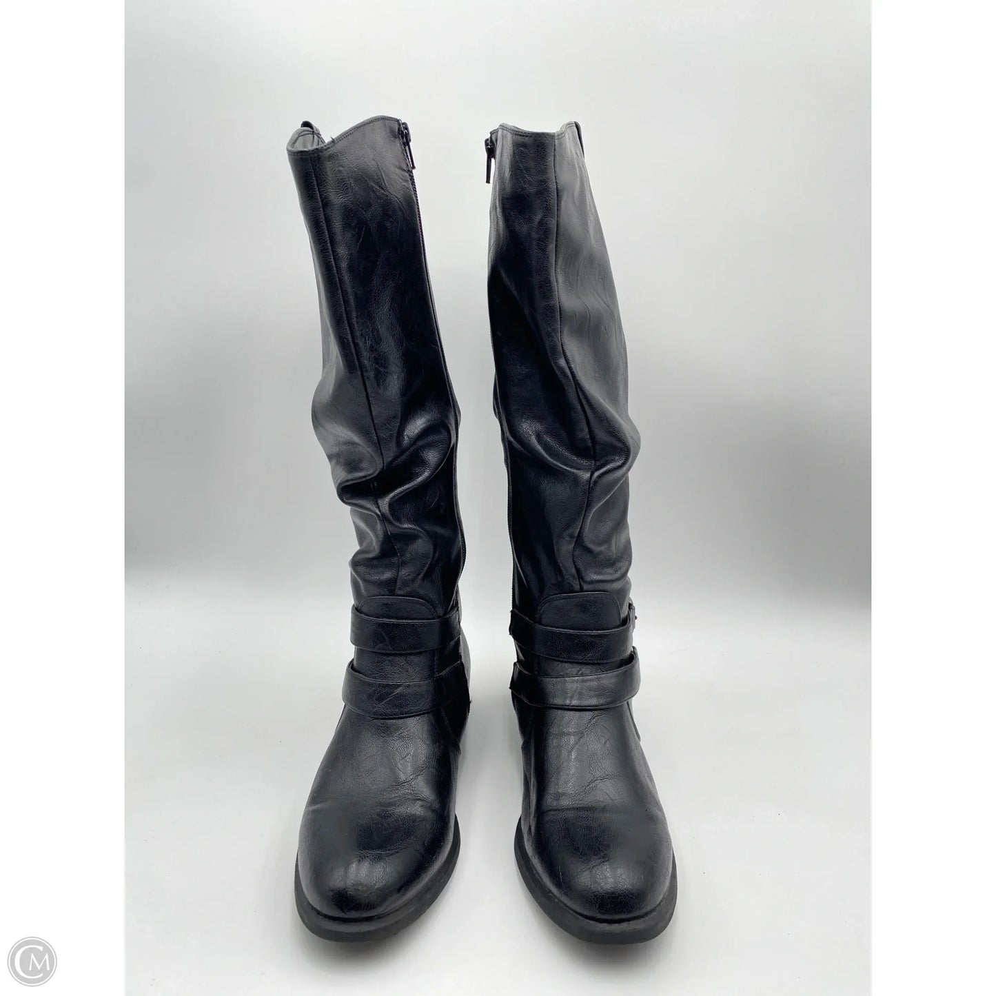 Boots Knee Flats By White Mountain In Black, Size: 10