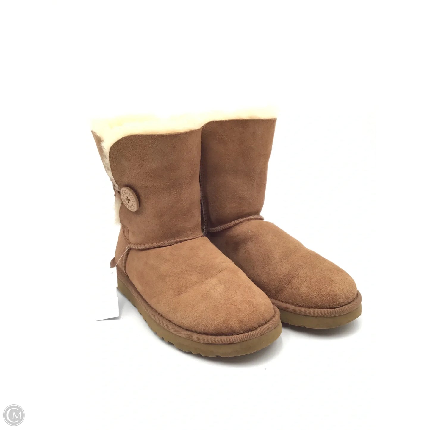 Boots Designer By Ugg In Brown, Size: 7