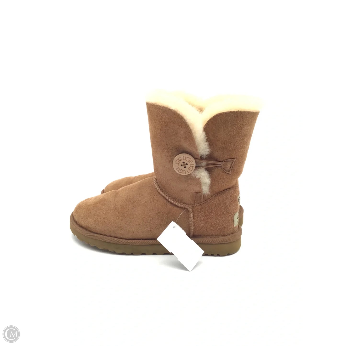 Boots Designer By Ugg In Brown, Size: 7