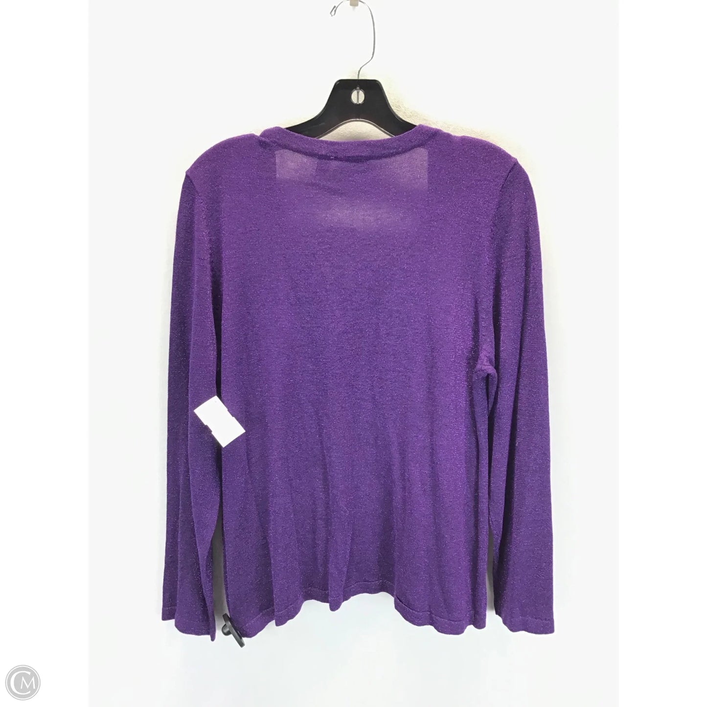 Sweater By Kim Rogers In Purple, Size: Xlp