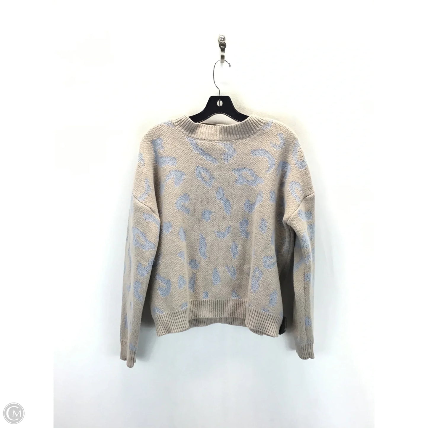 Sweater By Shein In Blue & Tan, Size: L