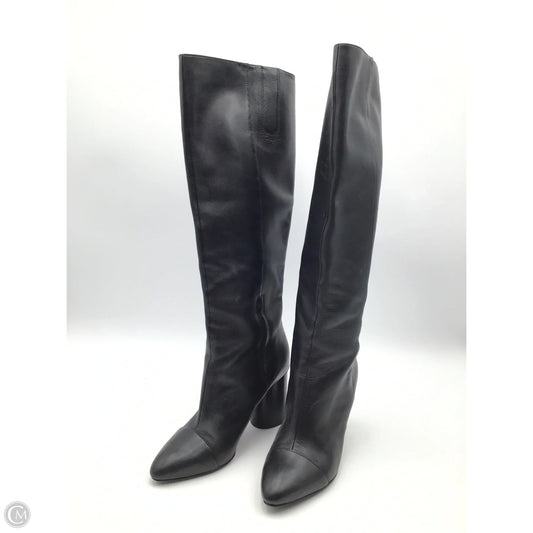 Boots Knee Heels By Nine West In Black, Size: 7
