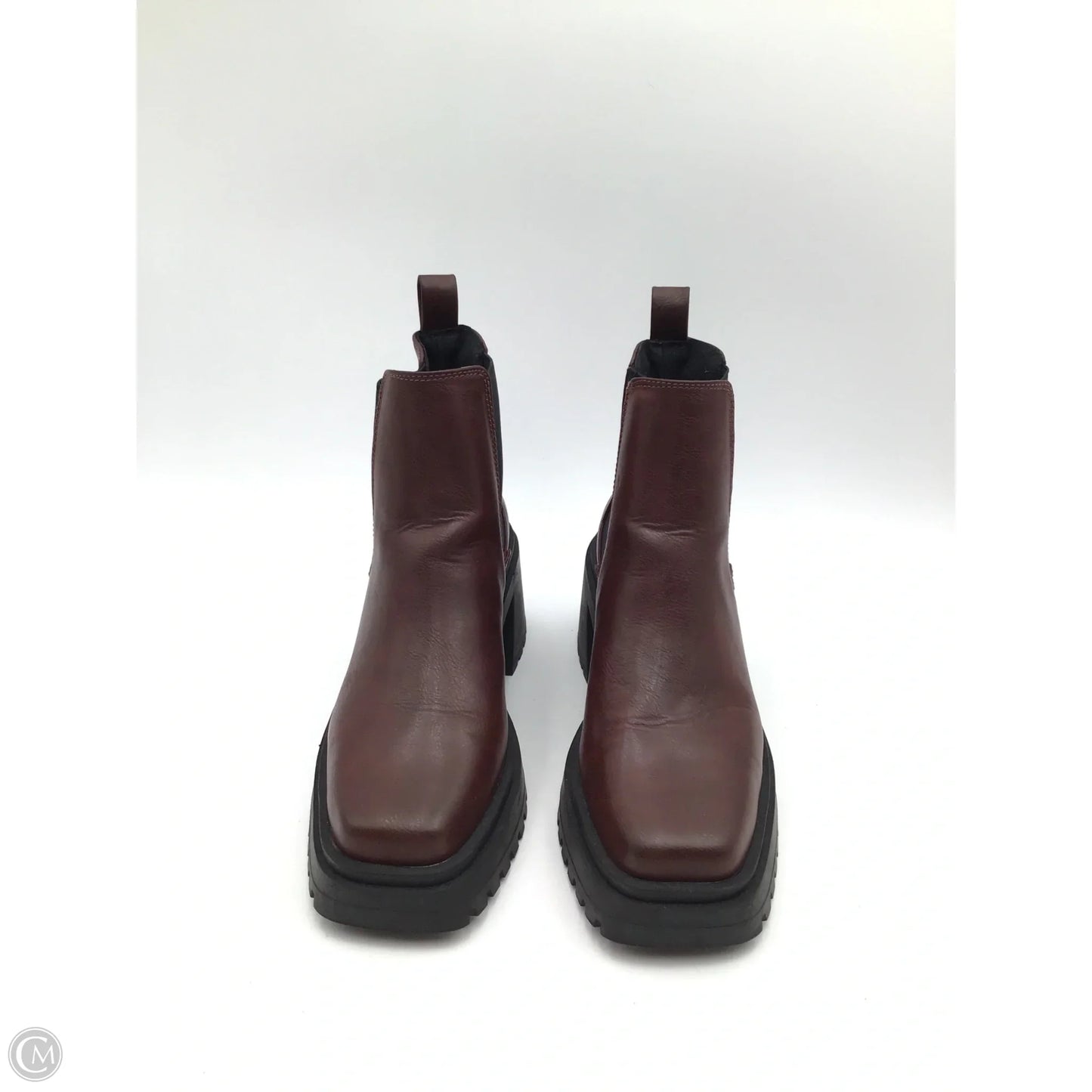 Boots Ankle Heels By Madden Girl In Brown, Size: 9