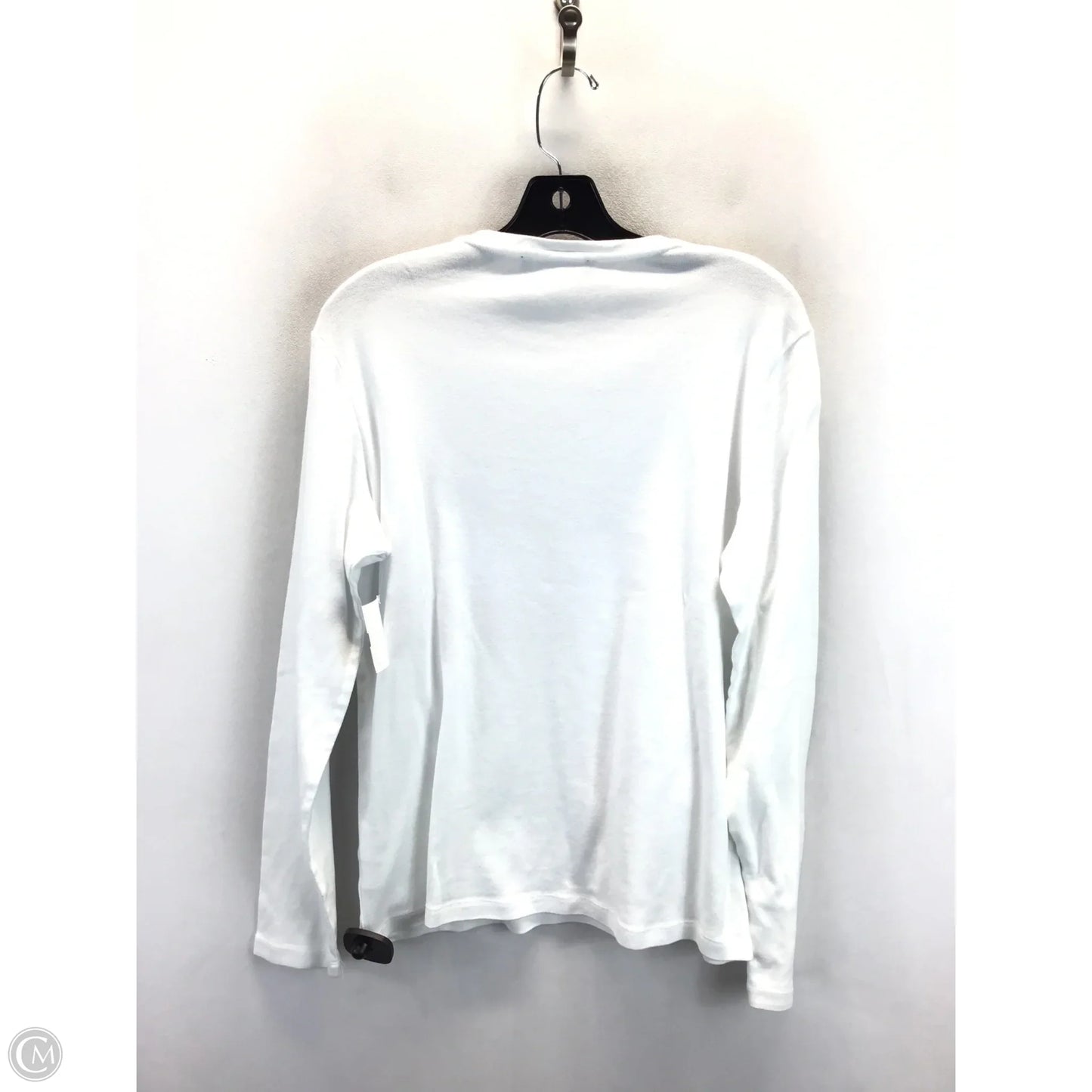 Top Long Sleeve By Jones New York In White, Size: Xl
