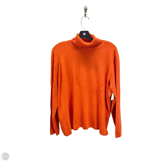 Top Long Sleeve By Chicos In Orange, Size: Xl