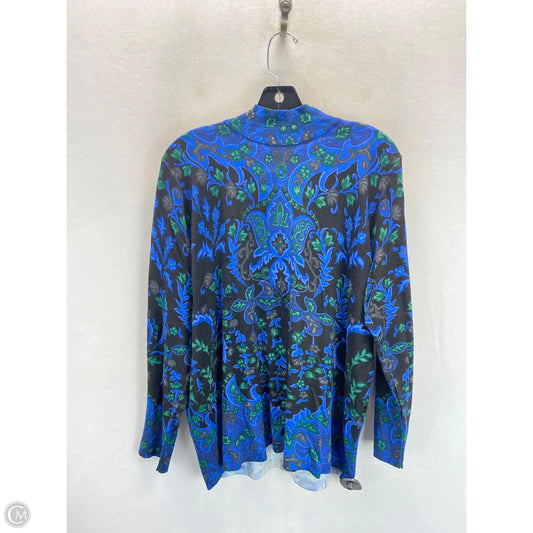 Top Long Sleeve By Chicos In Multi-colored, Size: Xl